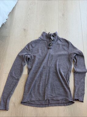 We The Free mauve knit sweater - heathered plum